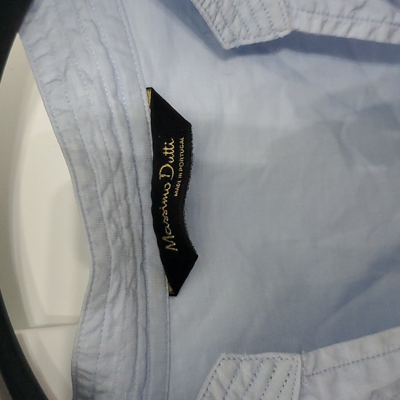 Powder blue Massimo dutti blouse size 6 - Picture 2 of 2